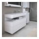 Duravit Meuble sous-lavabo Qatego 119x47x59 cm, blanc mat, 1 porte, avec niche