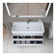 Duravit Meuble sous-lavabo Qatego 119x47x59 cm, blanc mat, 1 porte, avec niche