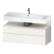Duravit Meuble sous-lavabo Qatego 119x47x59 cm, blanc mat, 1 porte, avec niche