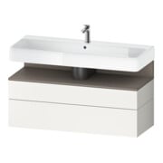 Duravit Meuble sous-lavabo Qatego 119x47x59 cm, blanc mat, 1 porte, avec poignée B-1