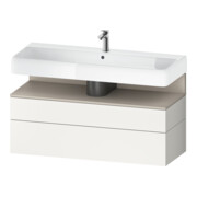 Duravit Meuble sous-lavabo Qatego 119x47x59 cm, blanc mat, 1 porte, avec poignée B-1