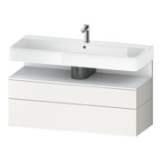 Duravit Meuble sous-lavabo Qatego 119x47x59 cm, blanc mat, 1 porte, mat brillant-1