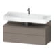 Duravit Meuble sous-lavabo Qatego 119x47x59 cm, blanc mat, 1 porte, niche intégrée-1