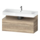 Duravit Meuble sous lavabo Qatego 119x47x59 cm, blanc mat, 1 tiroir, 1 coulissant-1
