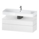 Duravit Meuble sous-lavabo Qatego 119x47x59 cm, blanc mat, 1 tiroir, 1 porte-1