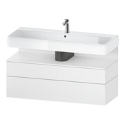 Duravit Meuble sous-lavabo Qatego 119x47x59 cm, blanc mat, 1 tiroir, 1 porte-1
