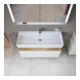 Duravit Meuble sous-lavabo Qatego 119x47x59 cm, blanc mat, 1 tiroir, avec poignée-5
