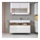 Duravit Meuble sous-lavabo Qatego 119x47x59 cm, blanc mat, 1 tiroir, avec poignée