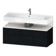Duravit Meuble sous-lavabo Qatego 119x47x59 cm, blanc mat/éclat, 1 porte, avec niches-1