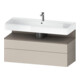 Duravit Meuble sous lavabo Qatego 119x47x59 cm, blanc mat/ta mat, 1 porte, 1 tiroir-1