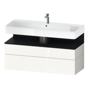 Duravit Meuble sous lavabo Qatego 119x47x59 cm, E ch/bl, 1 porte, avec poignée-1