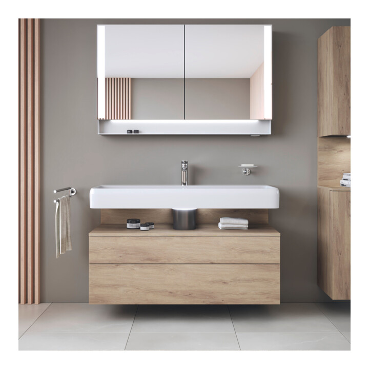 Duravit Meuble sous-lavabo Qatego 119x47x59 cm, E ma, 1 porte, avec niche