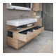 Duravit Meuble sous-lavabo Qatego 119x47x59 cm, E ma, 1 porte, avec niche