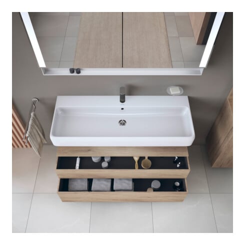 Duravit Meuble sous-lavabo Qatego 119x47x59 cm, E ma, 1 porte, avec niche