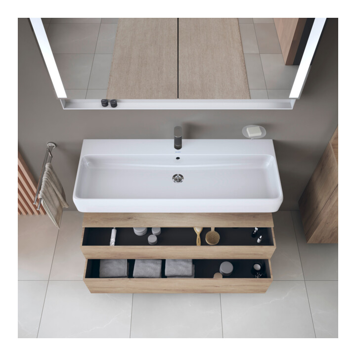 Duravit Meuble sous-lavabo Qatego 119x47x59 cm, E ma, 1 porte, avec niche