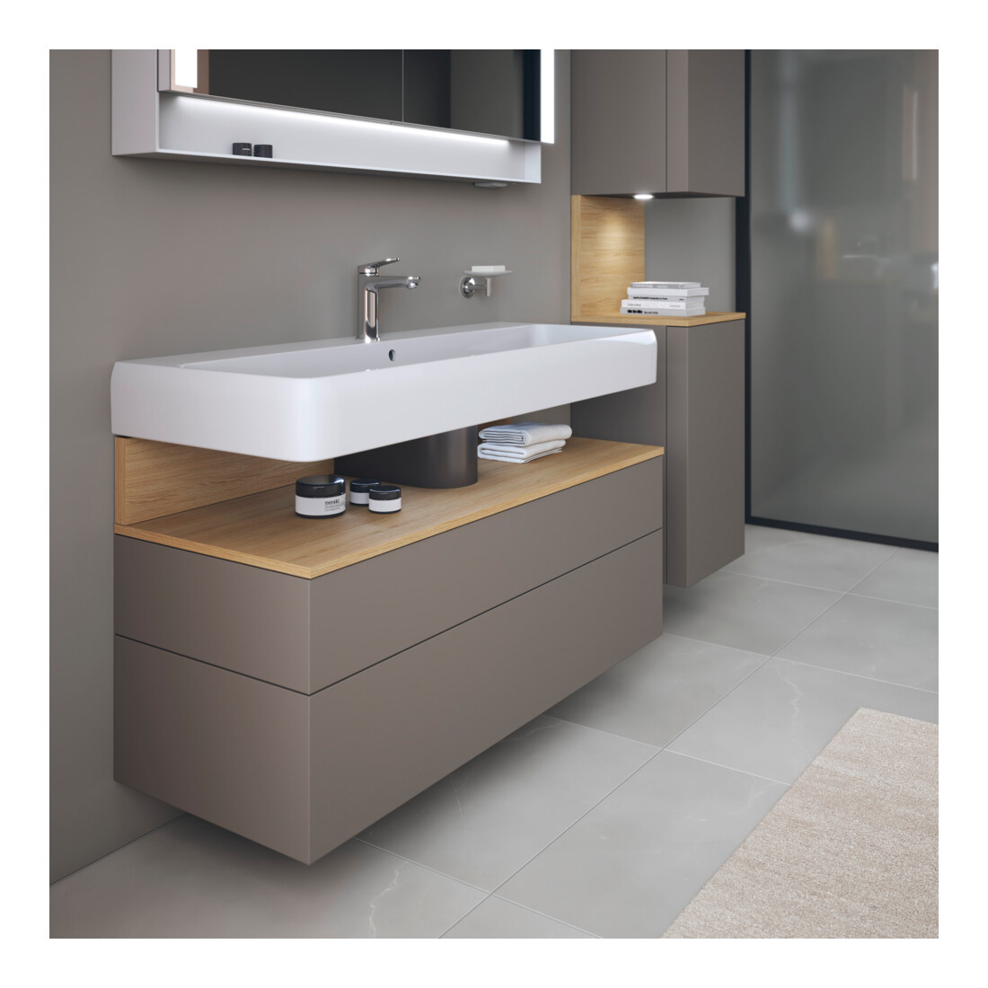 Duravit Meuble sous-lavabo Qatego 119x47x59 cm, E na/b m, 1 porte, m B