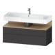 Duravit Meuble sous-lavabo Qatego 119x47x59 cm, E na/gris m, 1 tiroir, m B-1