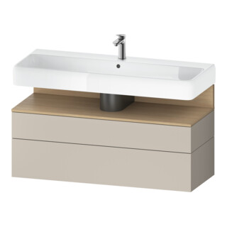 Duravit Meuble sous-lavabo Qatego 119x47x59 cm, E na/tau m, 1 porte, 1 tiroir