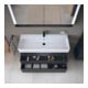 Duravit Meuble sous lavabo Qatego 119x47x59 cm, gris, 1 porte, avec niche-2