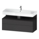Duravit Meuble sous-lavabo Qatego 119x47x59 cm, gris m/Gr m, 1 porte, 1 tiroir-1