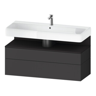 Duravit Meuble sous-lavabo Qatego 119x47x59 cm, gris m/Gr m, 1 porte, avec B