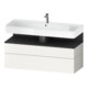 Duravit Meuble sous lavabo Qatego 119x47x59 cm, gris/mat blanc, 1 porte, 1 tiroir-1