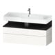 Duravit Meuble sous-lavabo Qatego 119x47x59 cm, gris mat/blanc, 1 porte, 1 tiroir-1