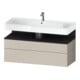 Duravit Meuble sous lavabo Qatego 119x47x59 cm, gris mat/ta mat, 1 porte, 1 tiroir-1
