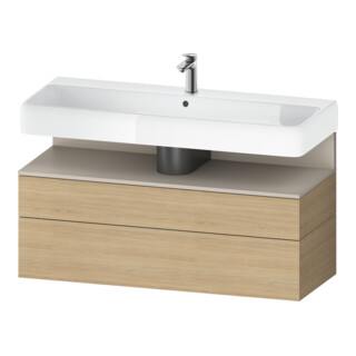 Duravit Meuble sous-lavabo Qatego 119x47x59 cm, T avec E N, 1 porte, 1 tiroir