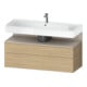Duravit Meuble sous-lavabo Qatego 119x47x59 cm, T avec E N, 1 porte, 1 tiroir-1