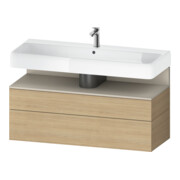 Duravit Meuble sous lavabo Qatego 119x47x59 cm, T avec E N, 1 porte, 1 tiroir
