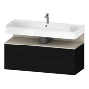 Duravit Meuble sous-lavabo Qatego 119x47x59 cm, T avec E s, 1 porte, 1 tiroir-1