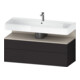 Duravit Meuble sous lavabo Qatego 119x47x59 cm, T avec Gr, 1 porte, 1 tiroir-1