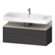 Duravit Meuble sous lavabo Qatego 119x47x59 cm, T avec grille, 1 porte, 1 tiroir-1