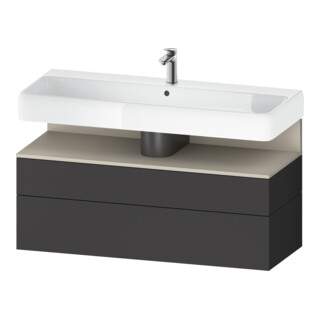 Duravit Meuble sous-lavabo Qatego 119x47x59 cm, T avec grille, 1 porte, avec poignée B