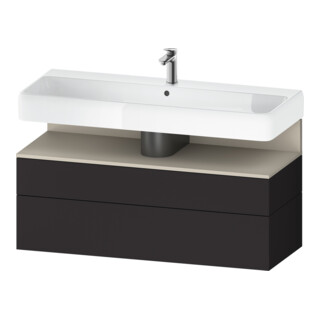 Duravit Meuble sous-lavabo Qatego 119x47x59 cm, T avec porte et tiroir, 1 porte, 1 tiroir