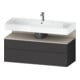 Duravit Meuble sous-lavabo Qatego 119x47x59 cm, T avec trou, 1 porte, avec poignée B-1