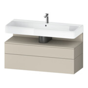 Duravit Meuble sous-lavabo Qatego 119x47x59 cm, T m, 1 tiroir, 1 coulissant-1