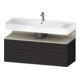 Duravit Meuble sous-lavabo Qatego 119x47x59cm, T avec porte, 1 tiroir, avec poignée B-1