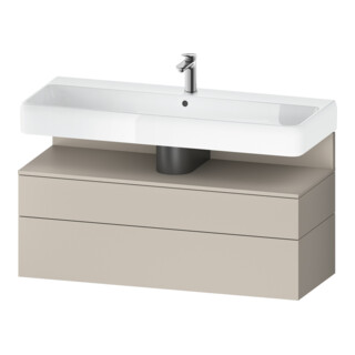 Duravit Meuble sous-lavabo Qatego 119x47x59cm, T ma, 1 tiroir, 1 coulissant