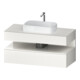 Duravit Meuble sous lavabo Qatego 120x55x60 cm, blanc brillant/blanc mat, Pl, pour niche-1