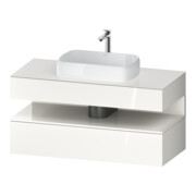 Duravit Meuble sous-lavabo Qatego 120x55x60 cm, blanc, laqué, 1 tiroir-1
