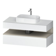 Duravit Meuble sous-lavabo Qatego 120x55x60 cm, blanc mat, 1 tiroir-1