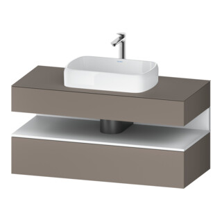 Duravit Meuble sous-lavabo Qatego 120x55x60 cm, blanc mat, 1 tiroir