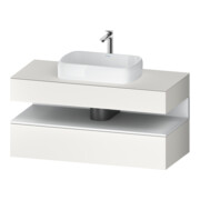 Duravit Meuble sous lavabo Qatego 120x55x60 cm, blanc mat, 1 tiroir-1