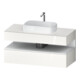 Duravit Meuble sous-lavabo Qatego 120x55x60 cm, blanc mat/blanc brillant, 1 tiroir-1