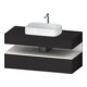 Duravit Meuble sous lavabo Qatego 120x55x60 cm, blanc mat/gris mat, 1 tiroir-1