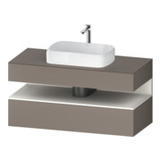 Duravit Meuble sous lavabo Qatego 120x55x60 cm, blanc mat, placard, niche