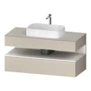 Duravit Meuble sous lavabo Qatego 120x55x60 cm, blanc mat/plaque, niche-1