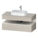 Duravit Meuble sous-lavabo Qatego 120x55x60 cm, blanc mat/ta mat, 1 tiroir-1